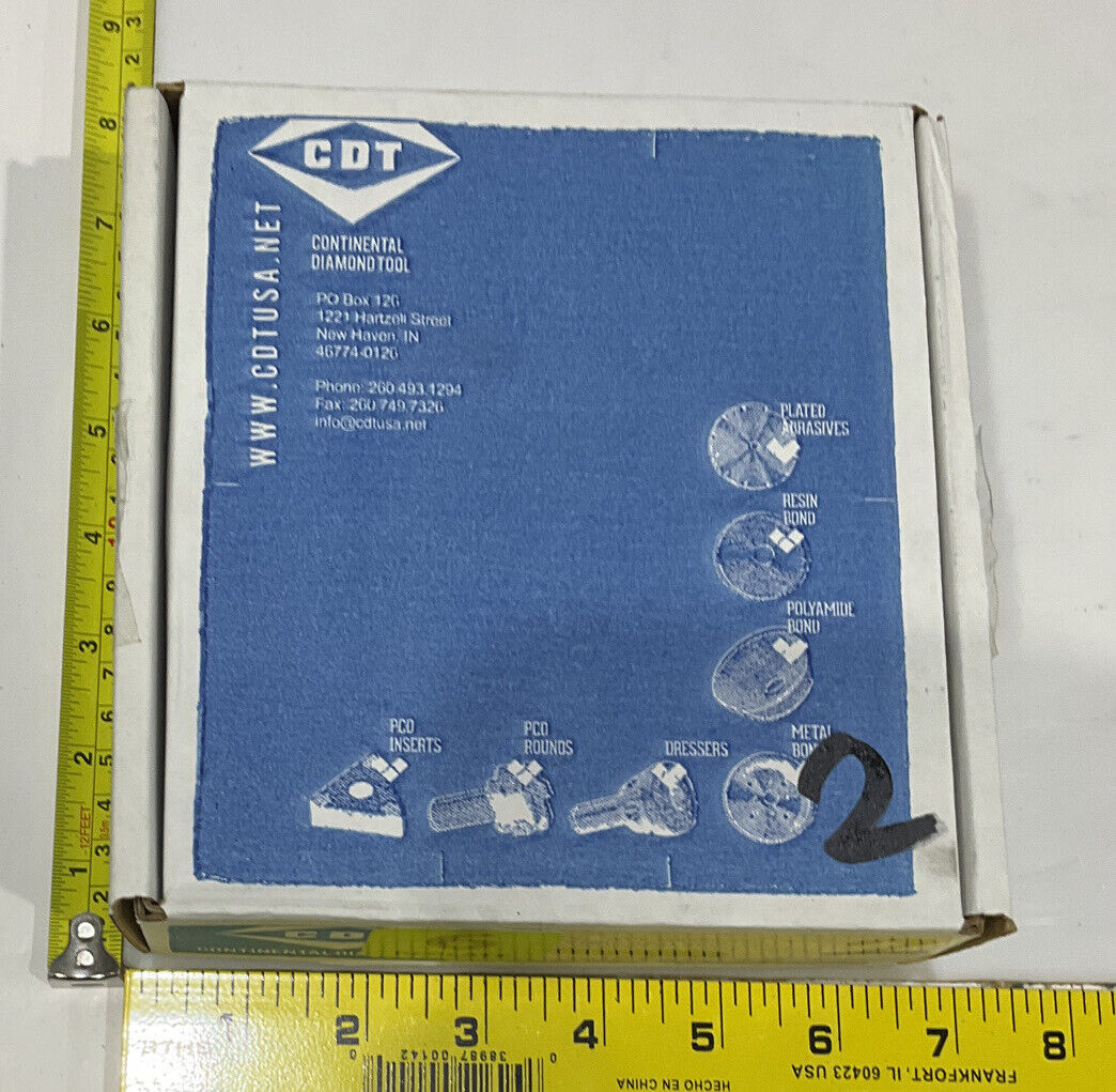 CONTINENTAL DIAMOND TOOL REPLATE 120/140 GRIT 4" OD 2389223-2 GRINDING WHEEL 678