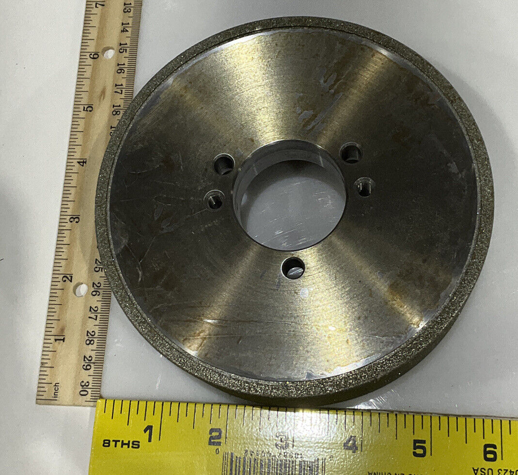 CONTINENTAL DIAMOND TOOL 196211 5.795" DIAMETER 60/80 GRIT GRINDING WHEEL 678