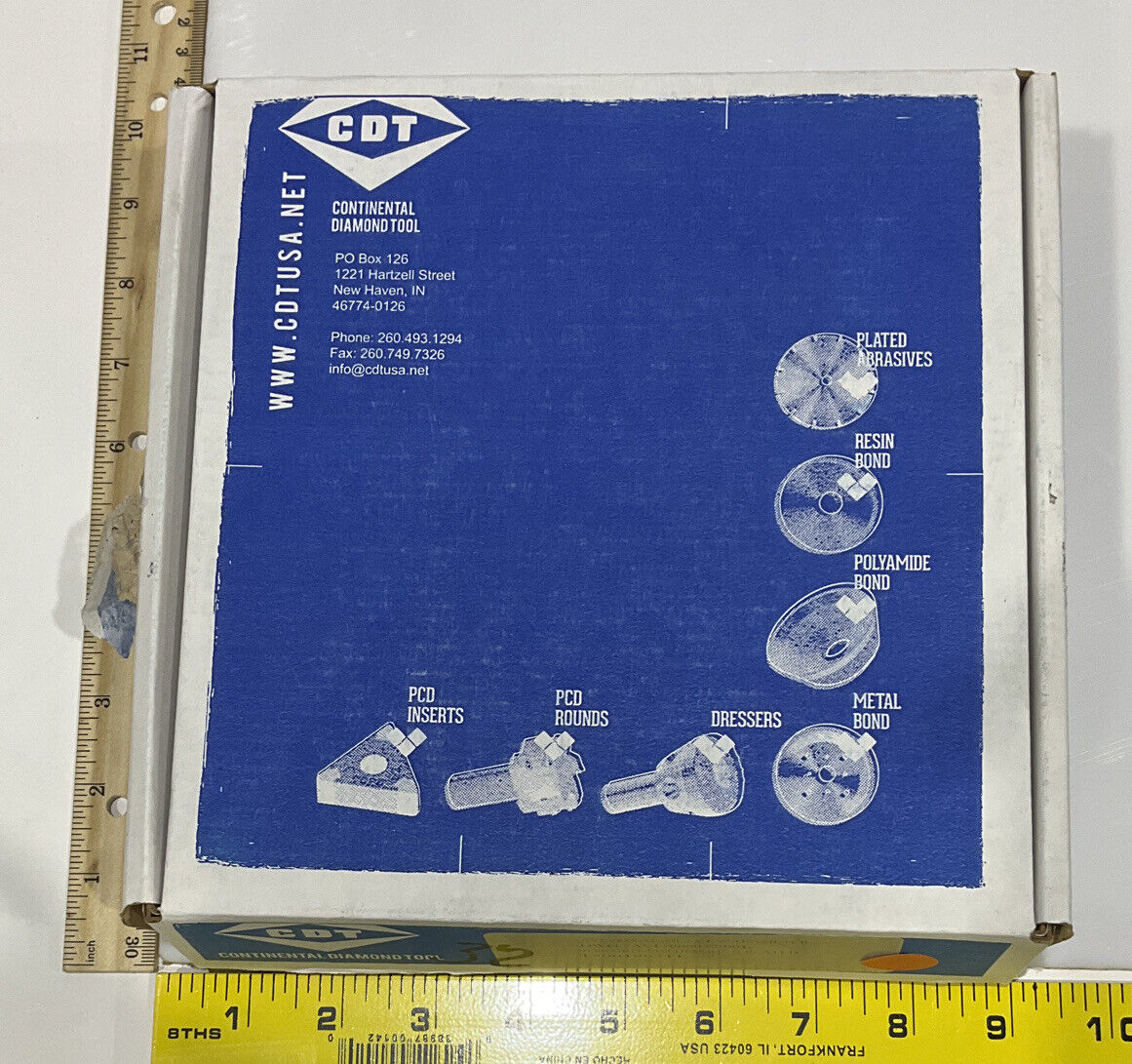 CONTINENTAL DIAMOND TOOL 196211 5.795" DIAMETER 60/80 GRIT GRINDING WHEEL 678