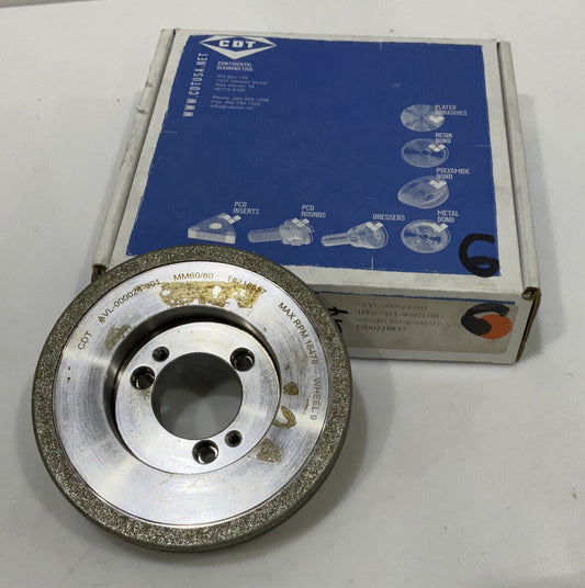 CONTINENTAL DIAMOND TOOL 218857 60/80 GRIT 5.795” DIAMETER GRINDING WHEEL