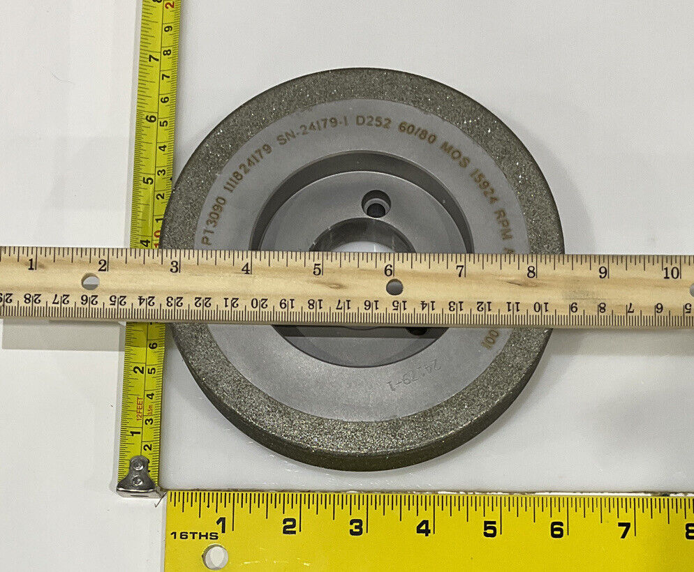 NORTON PT3090 GRIT 60/80 5.772” DIAMETER 1.654” BORE 1” GRINDING WHEEL
