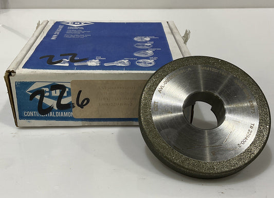 CONTINENTAL DIAMOND TOOL 229400-2 GRIT 120/140 4” GRINDING WHEEL