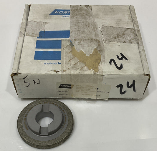 NORTON PT2768 GRIT 60/80 4” OD DIAMETER 1.26” BORE DIAMOND GRINDING WHEEL