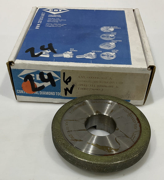 CONTINENTAL DIAMOND TOOL 225690-2 GRIT 120/140 4” GRINDING WHEEL