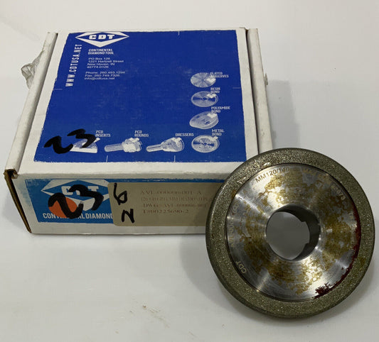 CONTINENTAL DIAMOND TOOL 225690-2 GRIT 120/140 4” GRINDING WHEEL