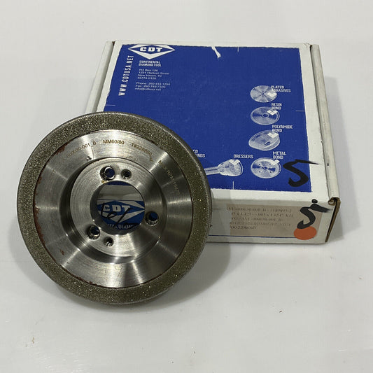CONTINENTAL DIAMOND TOOL 228660 60/80 GRIT 5.795” DIAMETER GRINDING WHEEL