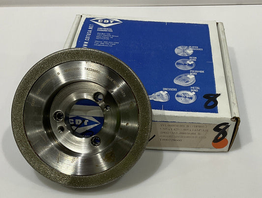 CONTINENTAL DIAMOND TOOL 228660 60/80 GRIT 5.795” DIAMETER GRINDING WHEEL
