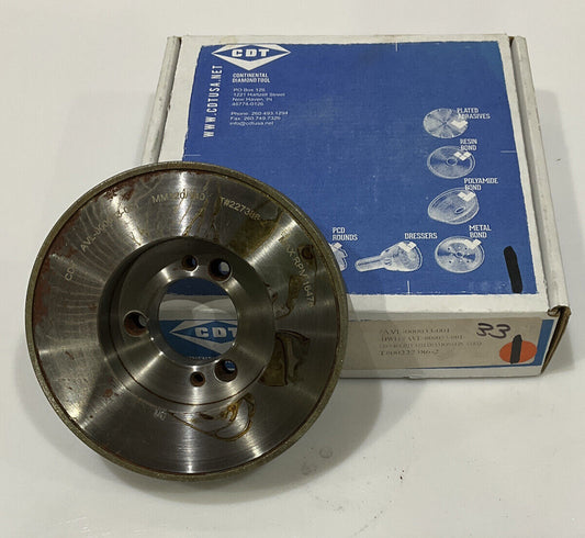 CONTINENTAL DIAMOND TOOL 227386-2 120/140 GRIT 5.795” DIAMETER GRINDING WHEEL