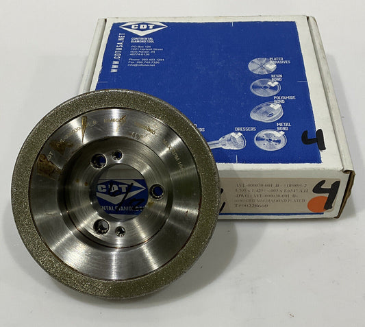 CONTINENTAL DIAMOND TOOL 228660 60/80 GRIT 5.795” DIAMETER GRINDING WHEEL