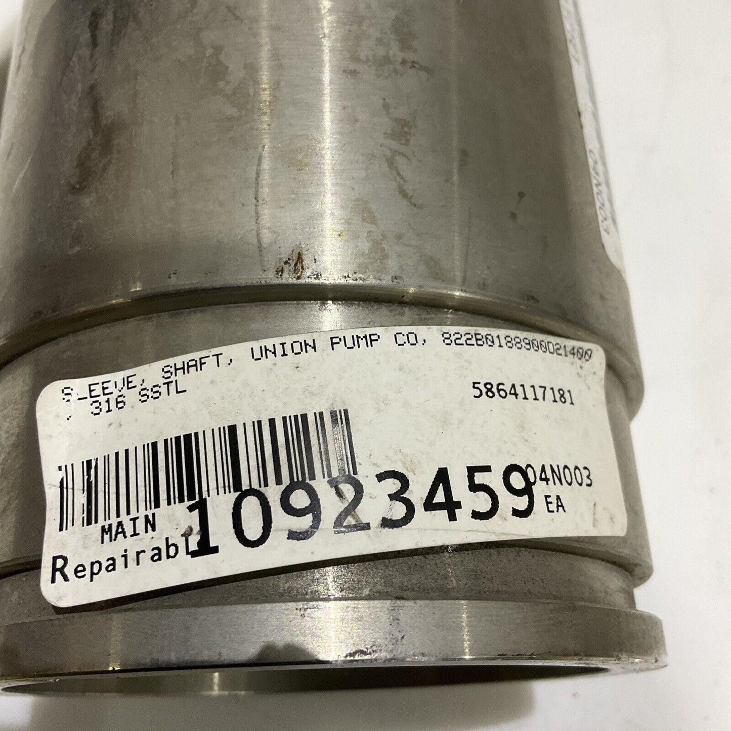 UNION PUMP 822B0188900D21400 SHAFT SLEEVE ANNEALED 678