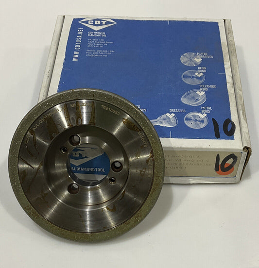 CONTINENTAL DIAMOND TOOL 218860 120/14 0 GRIT 5.795” DIAMETER GRINDING WHEEL