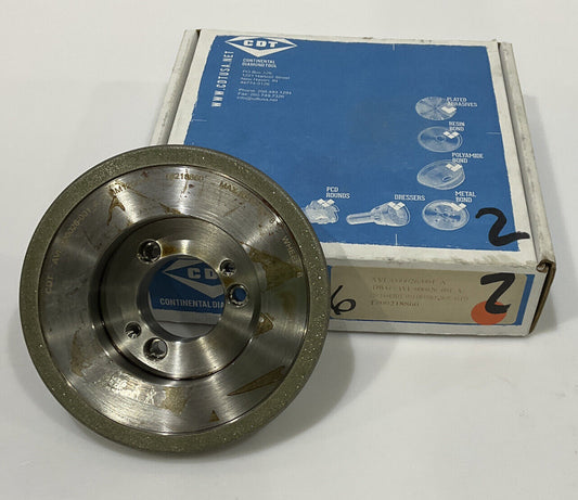 CONTINENTAL DIAMOND TOOL 218860 120/14 0 GRIT 5.795” DIAMETER GRINDING WHEEL