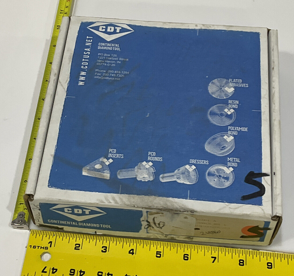 CONTINENTAL DIAMOND TOOL 218860 120/14 0 GRIT 5.795” DIAMETER GRINDING WHEEL