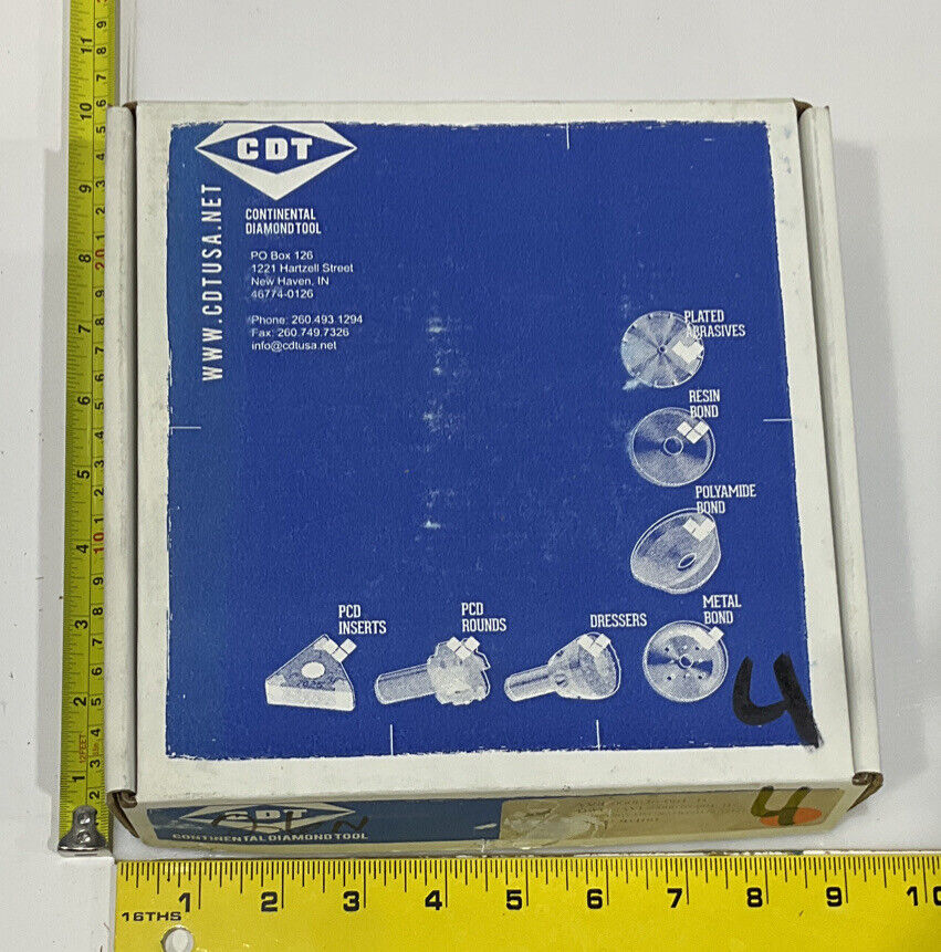 CONTINENTAL DIAMOND TOOL 230400 120/140 GRIT 5.795” DIAMETER GRINDING WHEEL