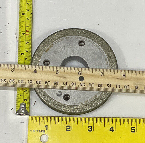 NORTON PT2768 GRIT 60/80 4” DIAMETER 1.26” BORE .571” GRINDING WHEEL