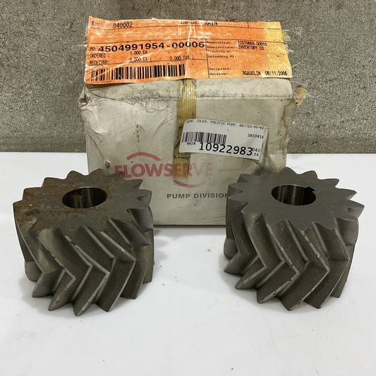 FLOWSERVE PACIFIC PUMP B07728-00-03 IDLER GEAR 678 LOT OF 2