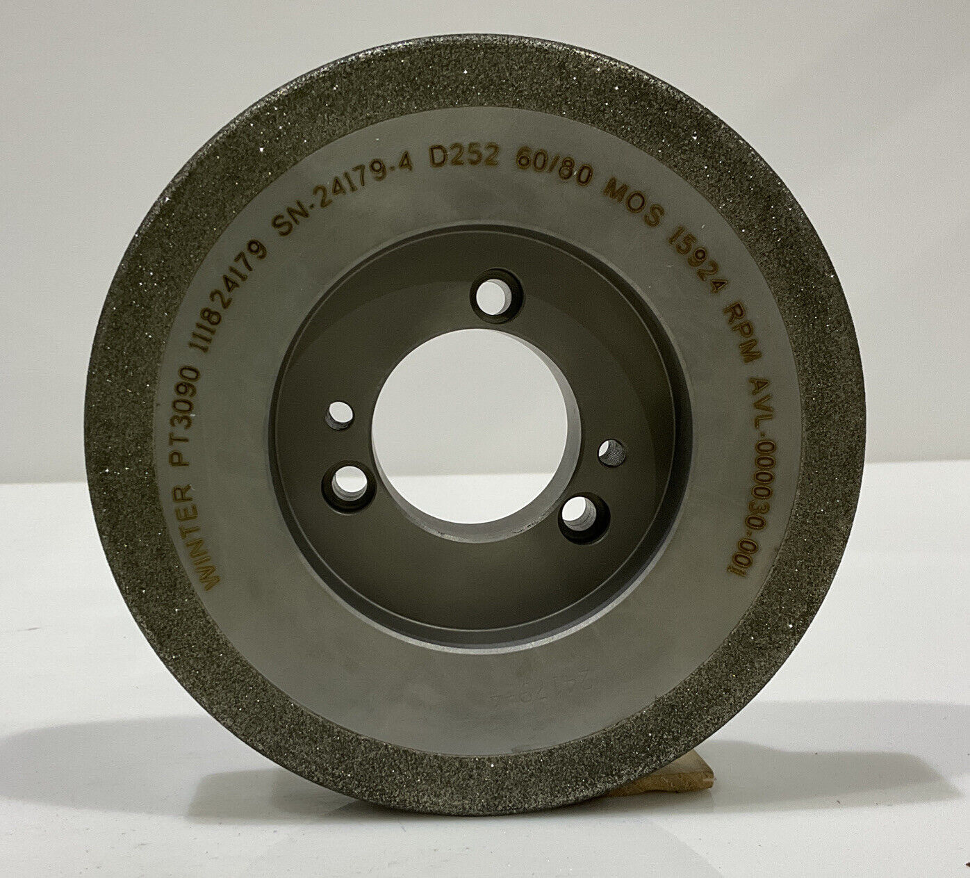 NORTON PT3090 GRIT 60/80 5.795” DIAMETER 1.654” BORE 1.00” GRINDING WHEEL
