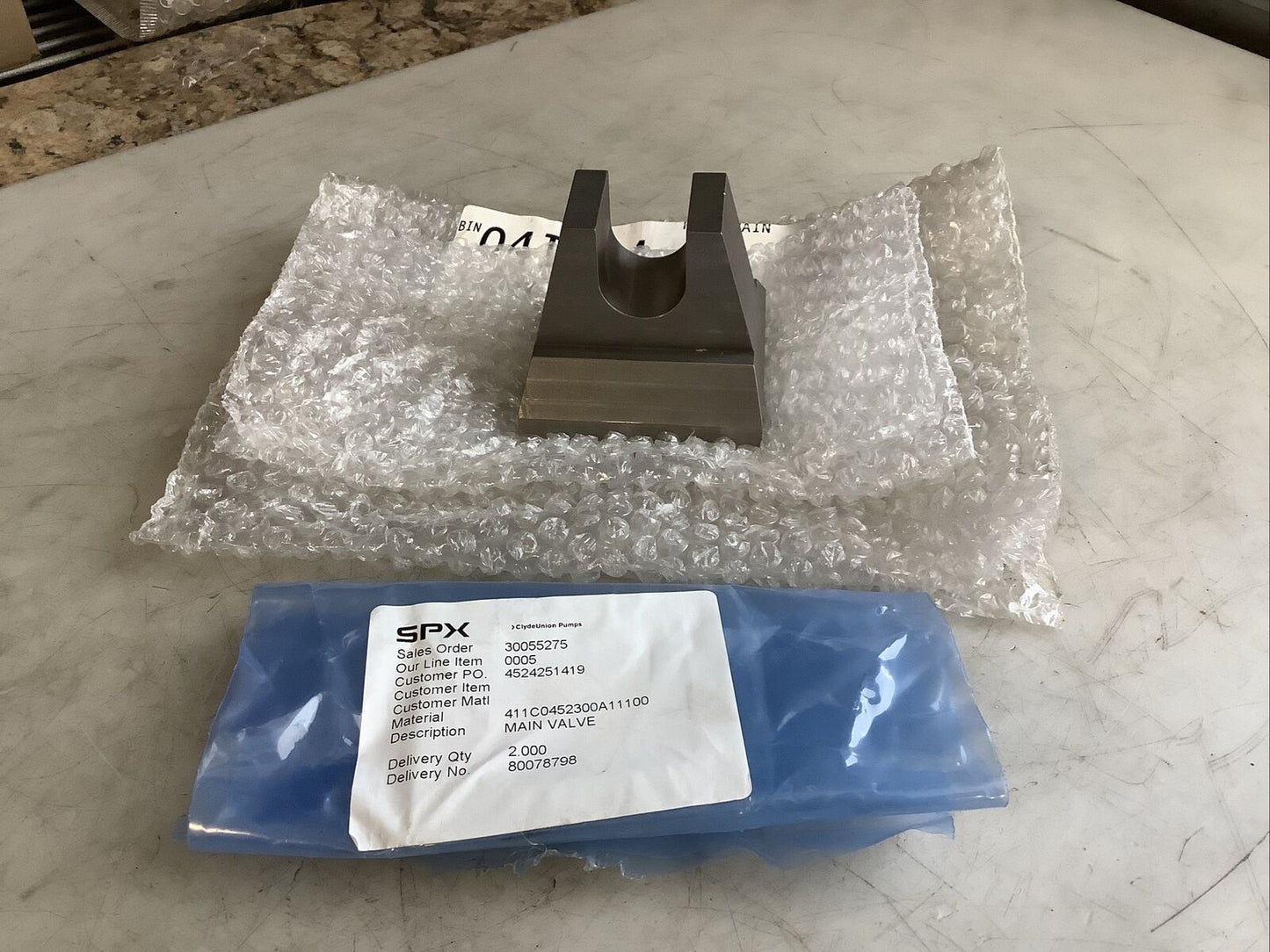 SPX 411C0452300A11100 MAIN VALVE 678