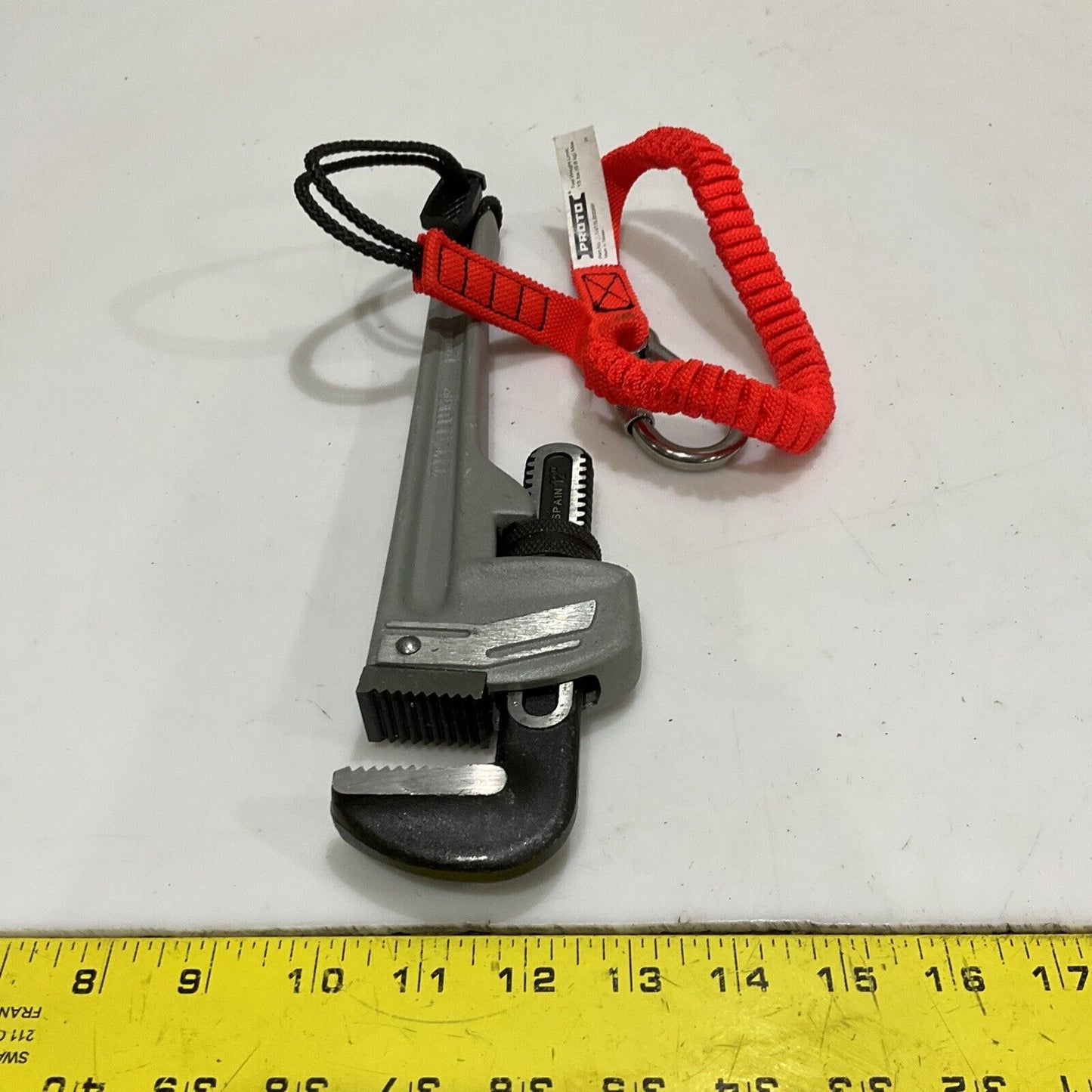 PROTO 812A TITALUM WRENCH 12 IN JLAN15LBSSRP ELASTIC LANYARD SCREW CARABINER 107