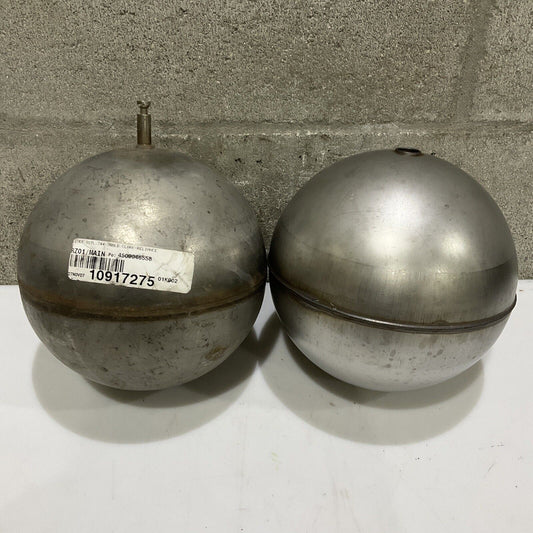 CLARK RELIANCE 744 300LB STAINLESS FLOAT BALL  8” L X 6” W 678 LOT OF 2