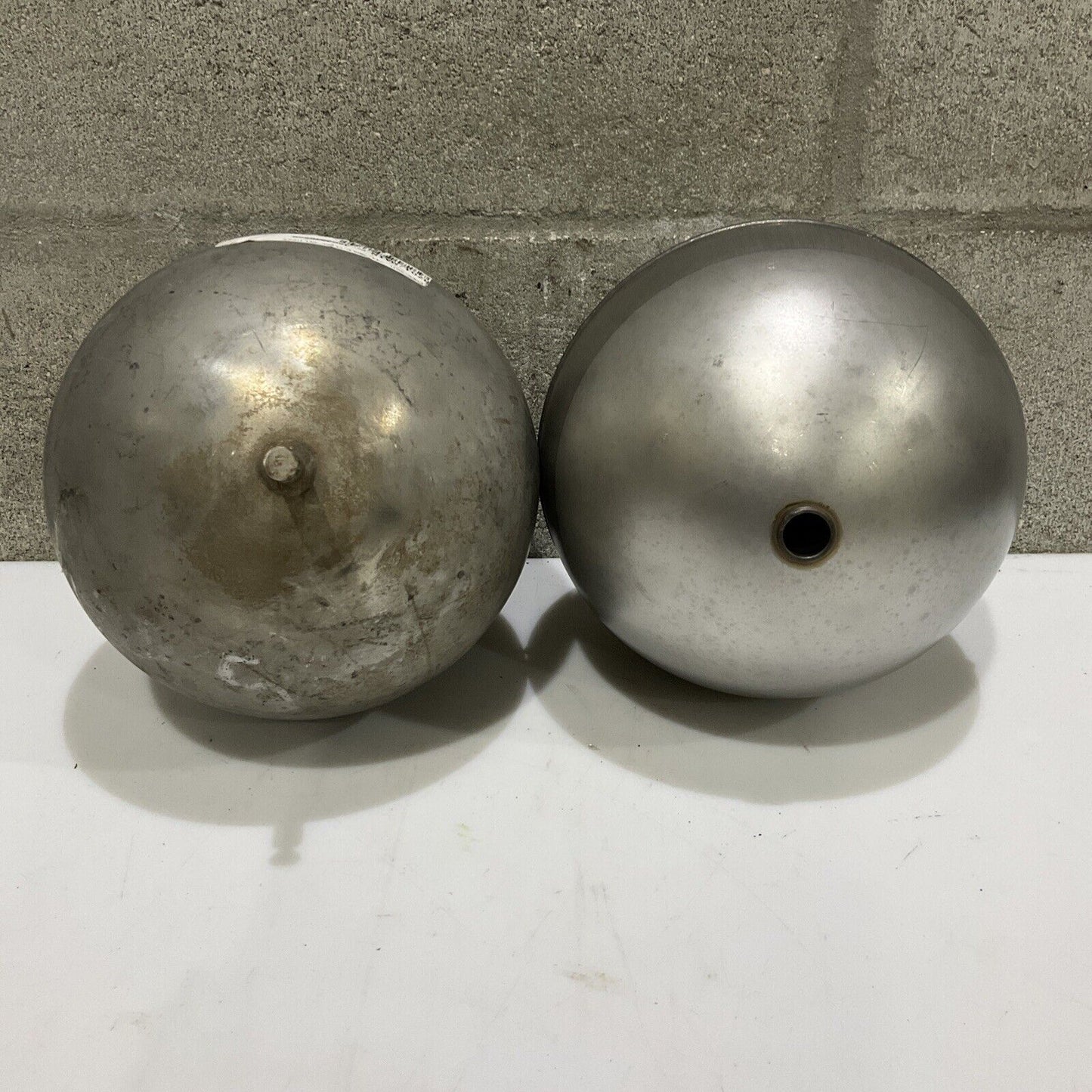 CLARK RELIANCE 744 300LB STAINLESS FLOAT BALL  8” L X 6” W 678 LOT OF 2