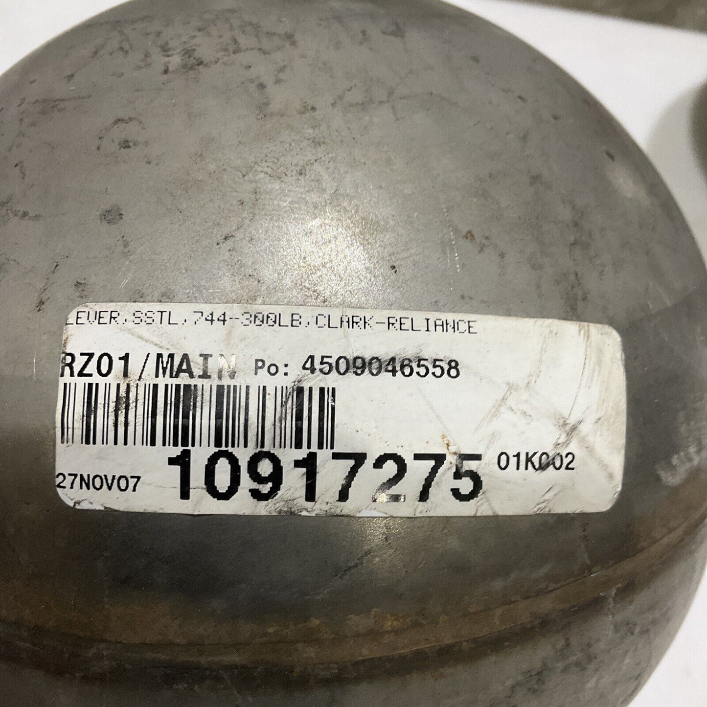 CLARK RELIANCE 744 300LB STAINLESS FLOAT BALL  8” L X 6” W 678 LOT OF 2