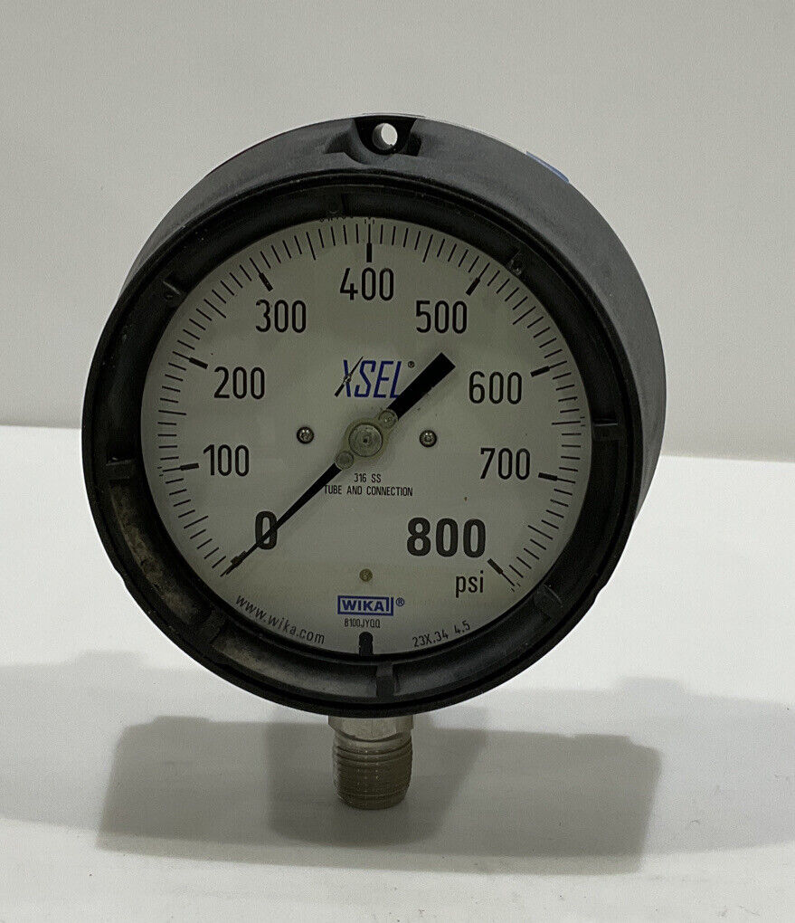 WIKA TYPE 23X.34 XSEL PROCESS PRESSURE GAUGE 0-800 PSI