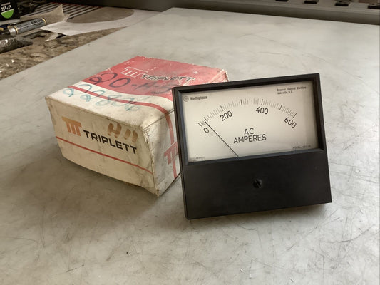 WESTINGHOUSE 430-GL PANEL METER 0-600A AC 678