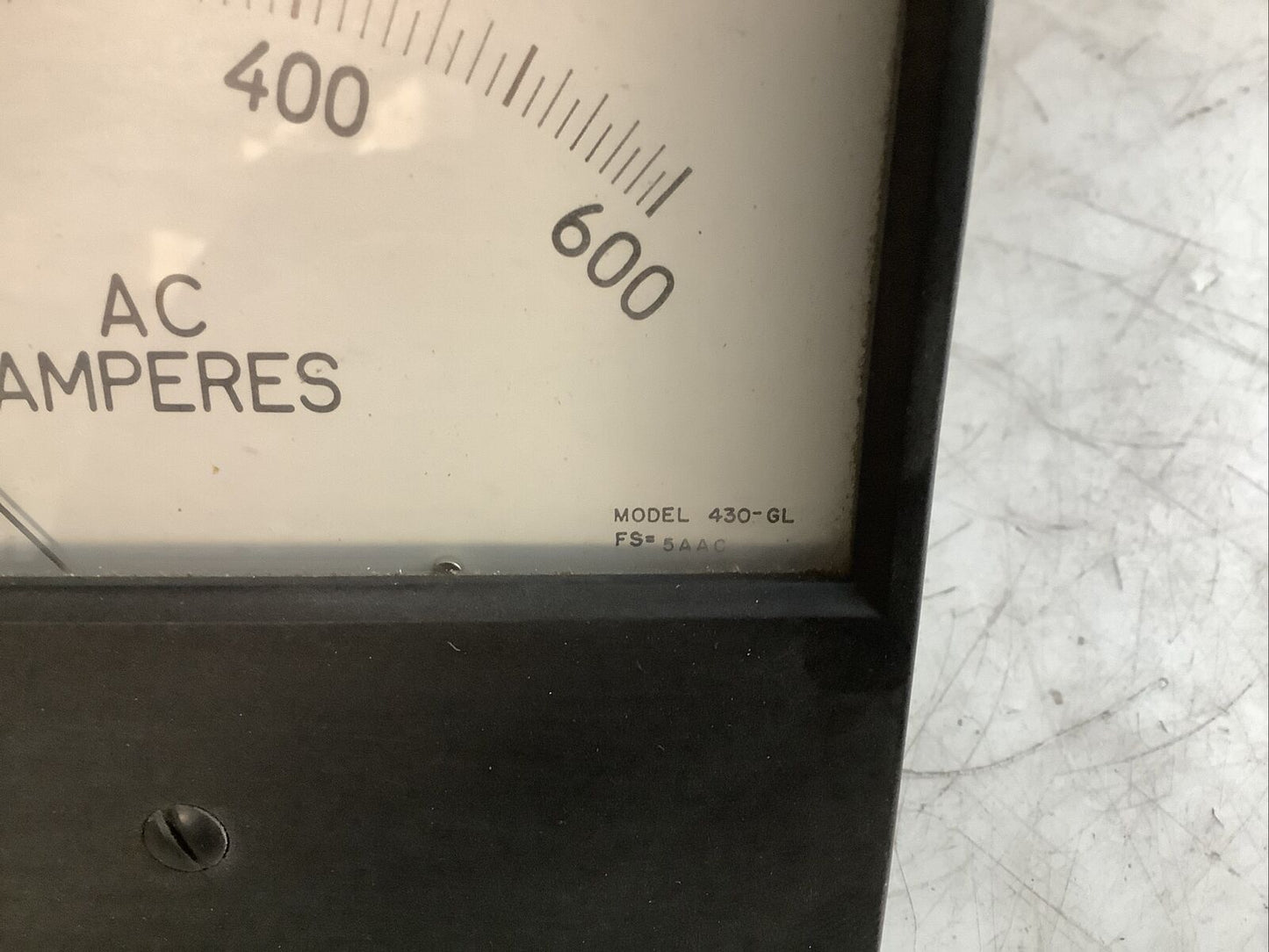 WESTINGHOUSE 430-GL PANEL METER 0-600A AC 678