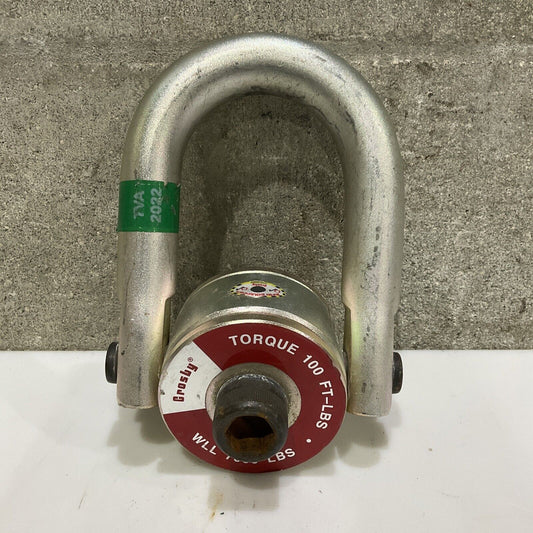 CROSBY CG F-3 7XJ CE SWIVEL HOIST RING TORQUE 100 FT-LBS WLL 7000 LBS 107