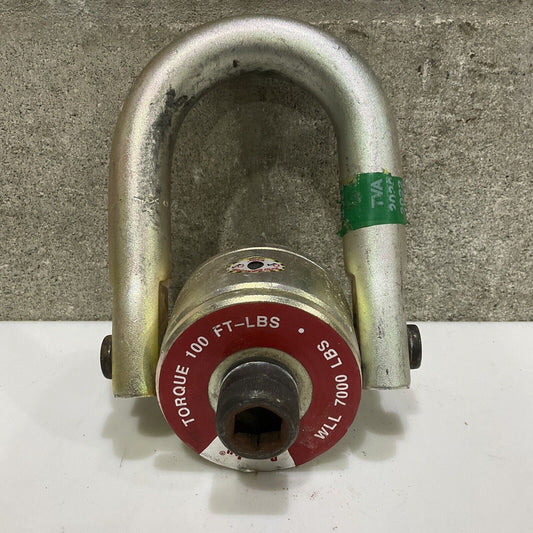 CROSBY CG F-3 7XK CE SWIVEL HOIST RING TORQUE 100 FT-LBS WLL 7000 LBS 107