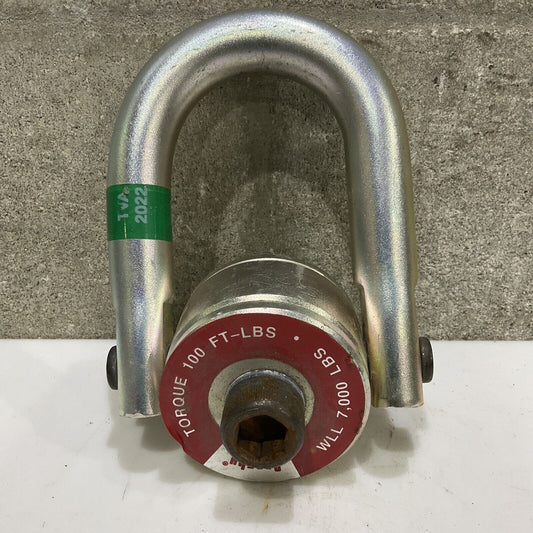 CROSBY CG F-3 7XK CE SWIVEL HOIST RING TORQUE 100 FT-LBS WLL 7000 LBS 107