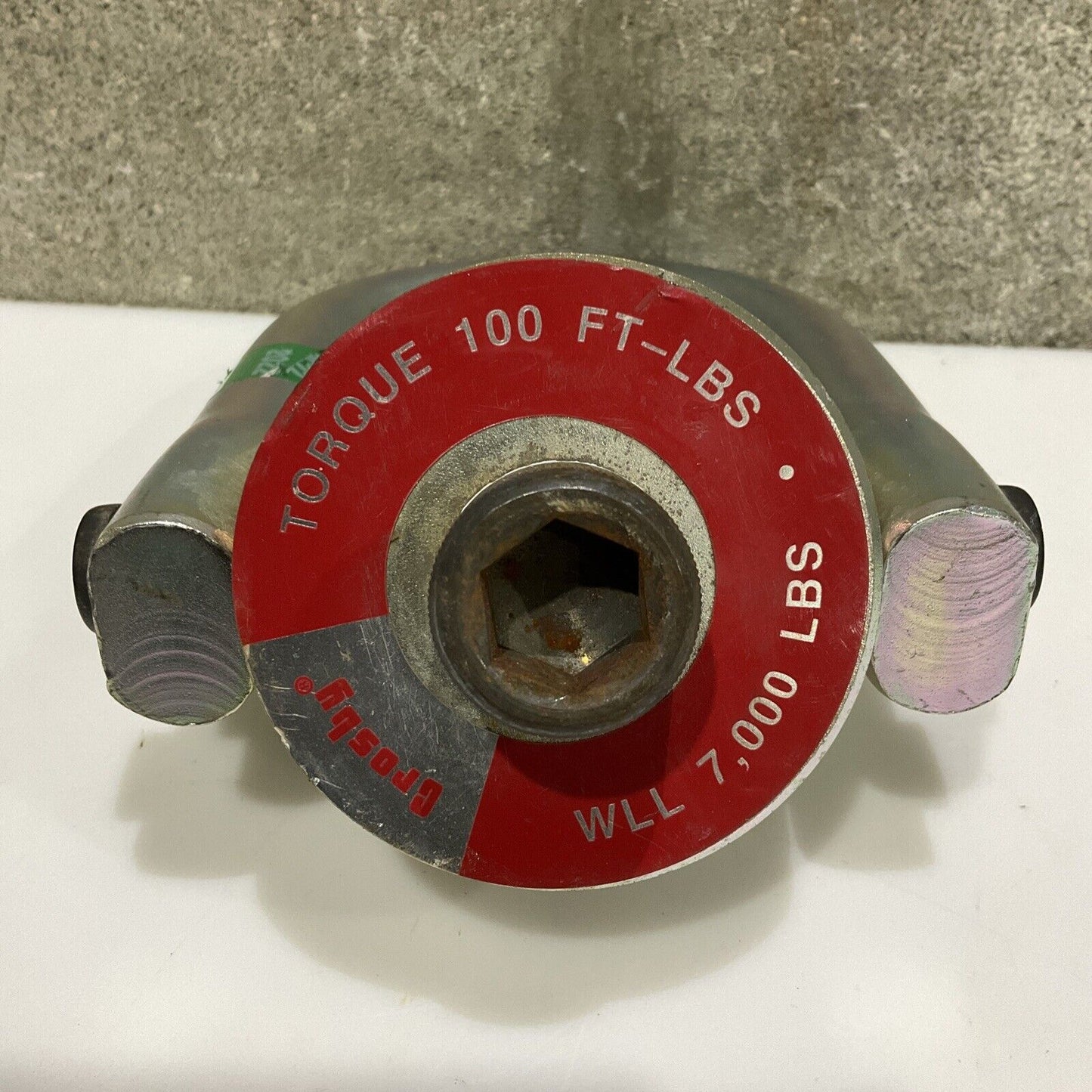 CROSBY CG F-3 7XK CE SWIVEL HOIST RING TORQUE 100 FT-LBS WLL 7000 LBS 107