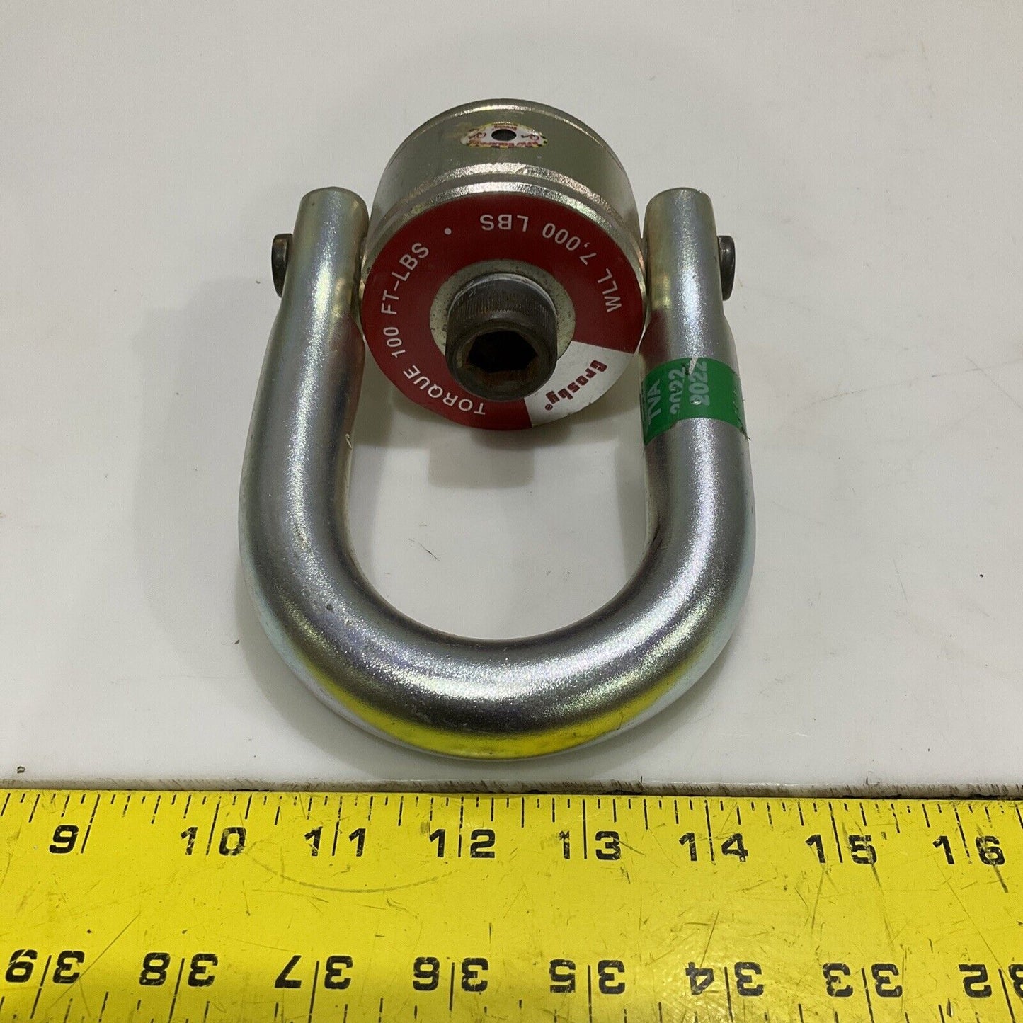 CROSBY CG F-3 7XK CE SWIVEL HOIST RING TORQUE 100 FT-LBS WLL 7000 LBS 107