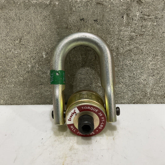 CROSBY F-2 7XK CE SWIVEL HOIST RING TORQUE 28 FT LBS WLL 2500 LBS 107