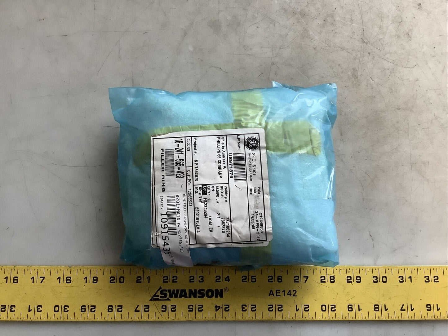 GE 16-241-565-423 FILLER RING 678