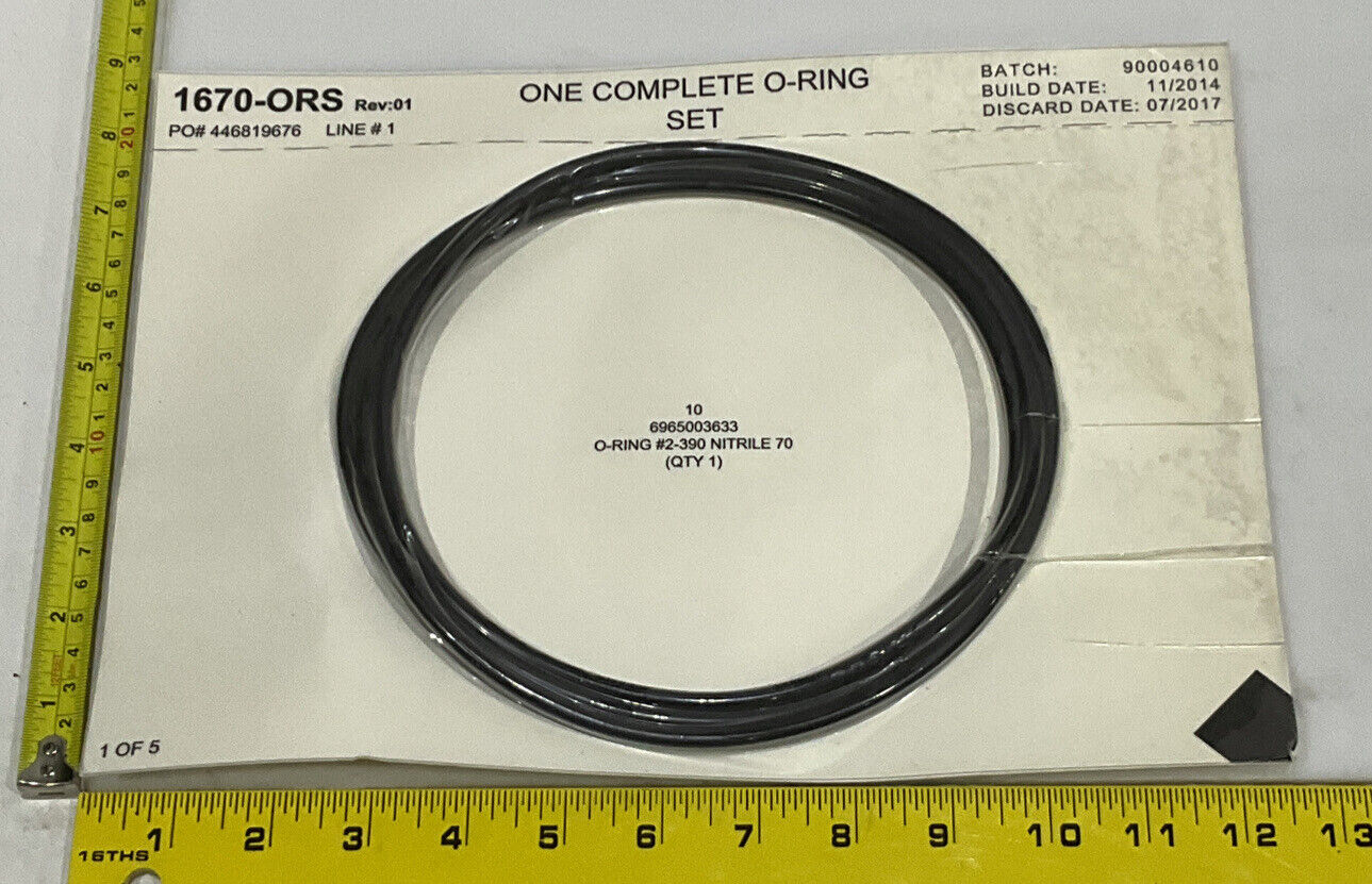 ROTOFLOW CORP 1670-ORS COMPLETE O-RING SET