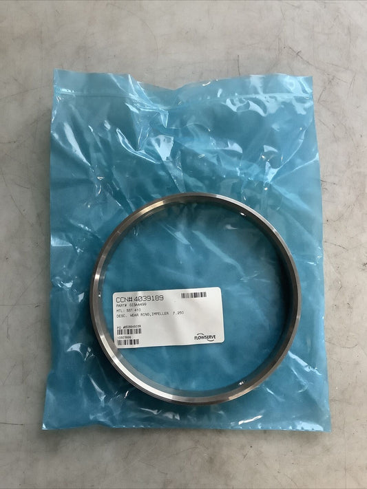 FLOWSERVE 4039189 GI3A4499 IMPELLER WEAR RING SST 410 7.250IN OD 678