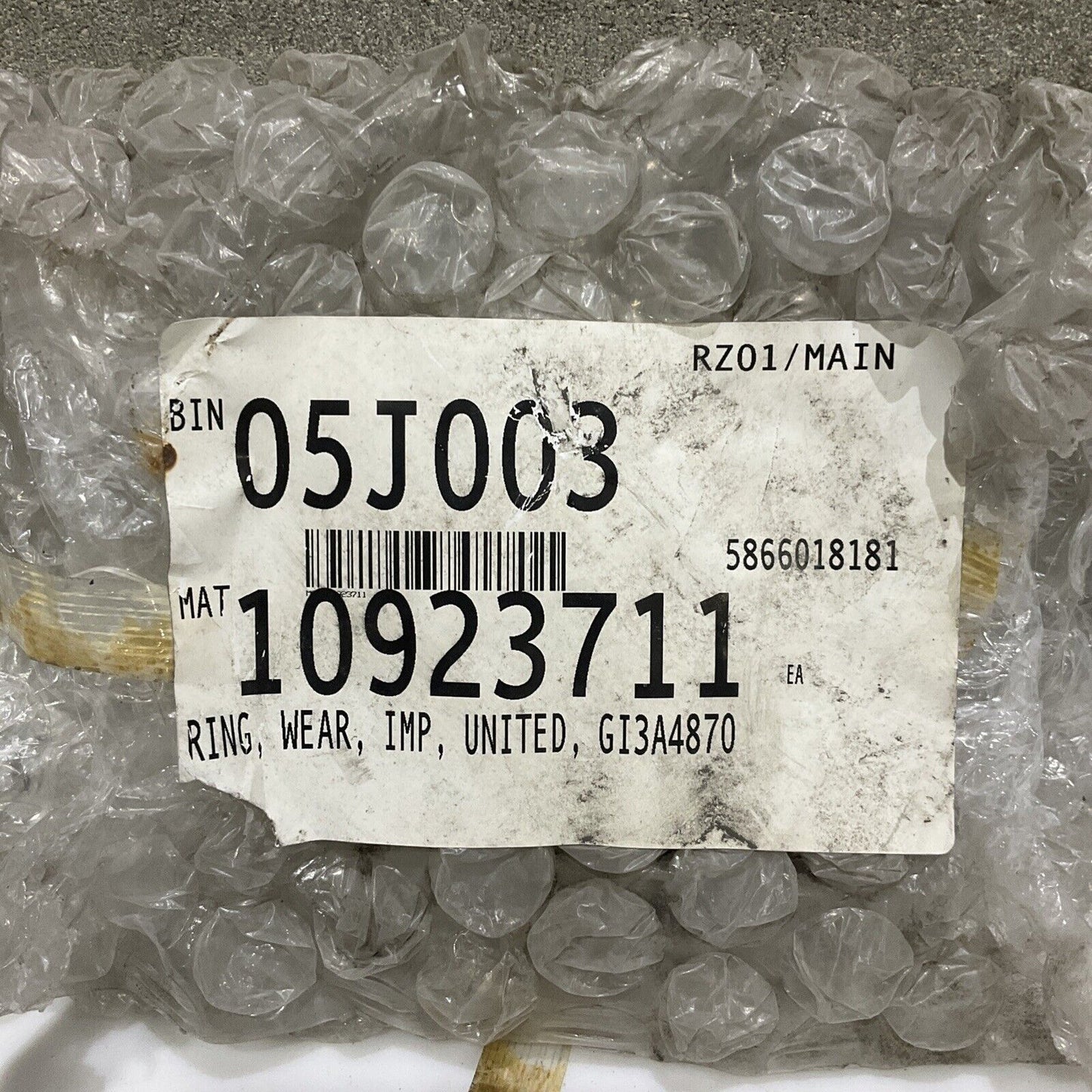 UNITED PUMP GI3A4870 IMPELLER WEAR RING 678
