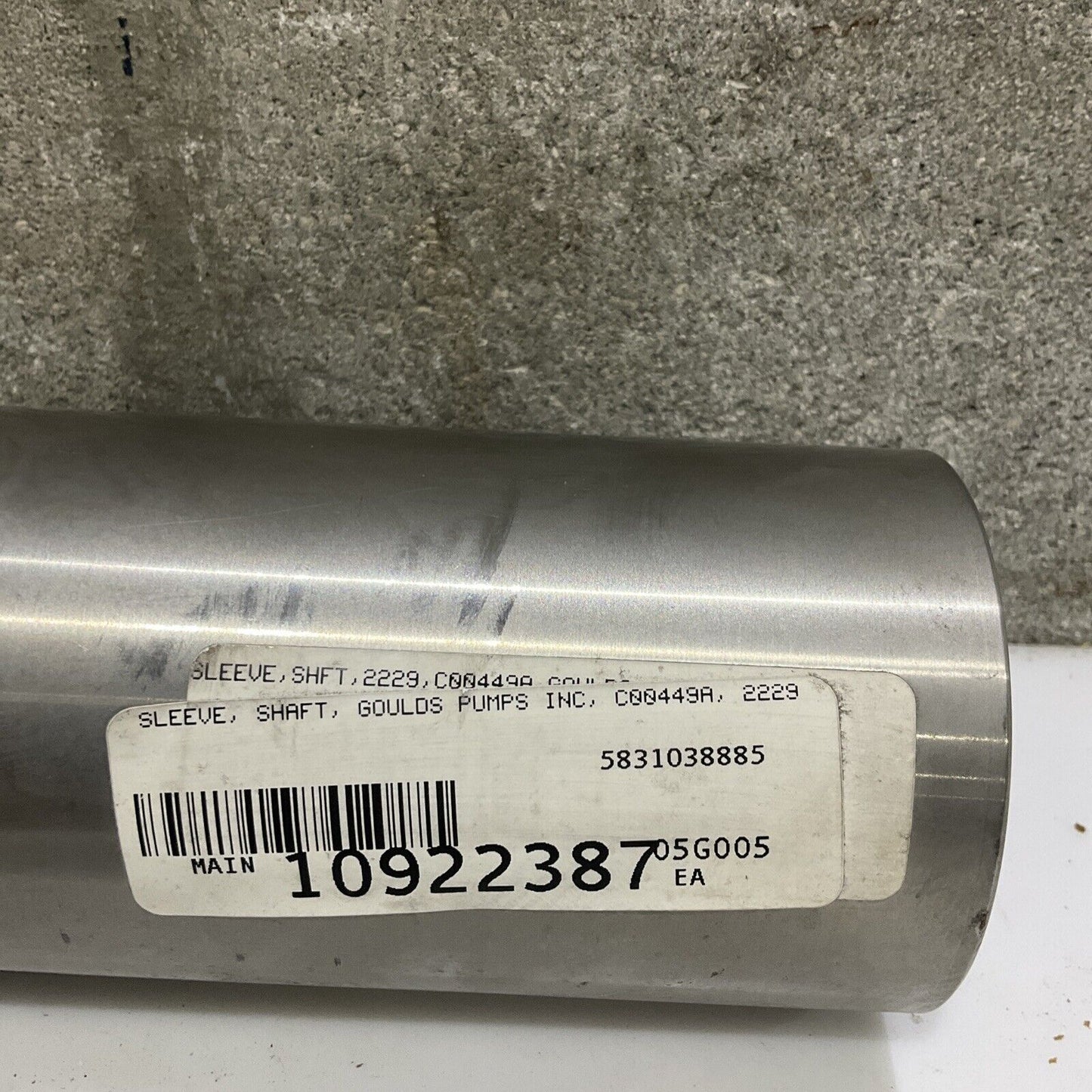 GOULDS PUMPS C00449A 2229 SHAFT SLEEVE 678