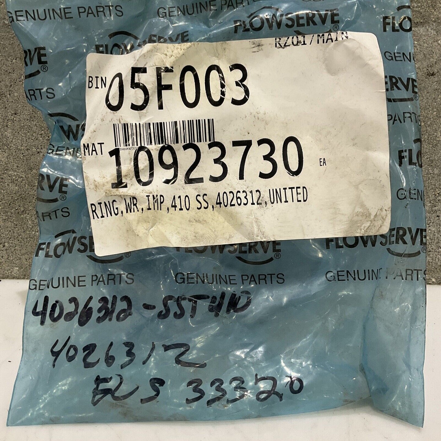 UNITED 4026312 IMPELLER WEAR RING 678