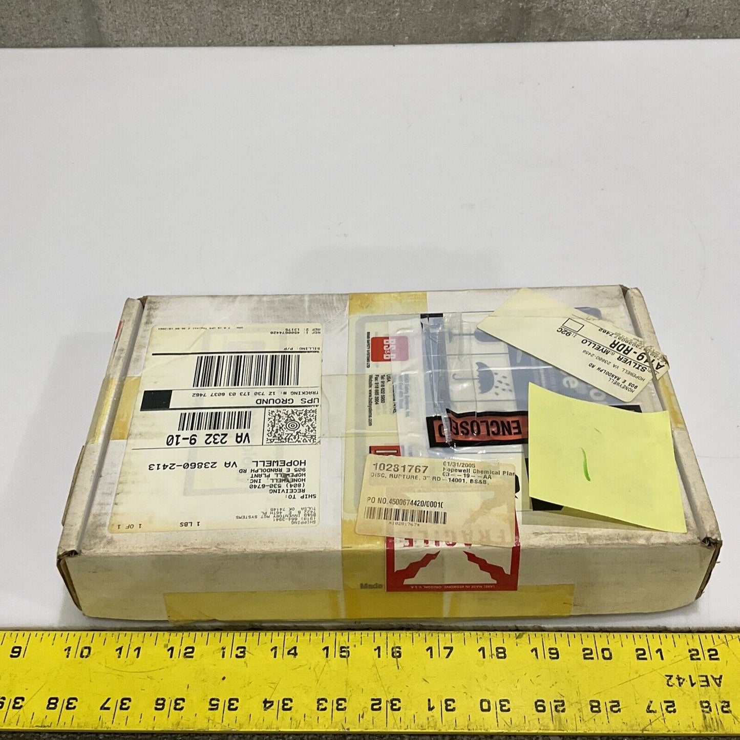 BS&B 10281767 A4005672-1 REVERSE BUCKLING RUPTURE DISK 3 IN LPS 14.5 PSIG 555