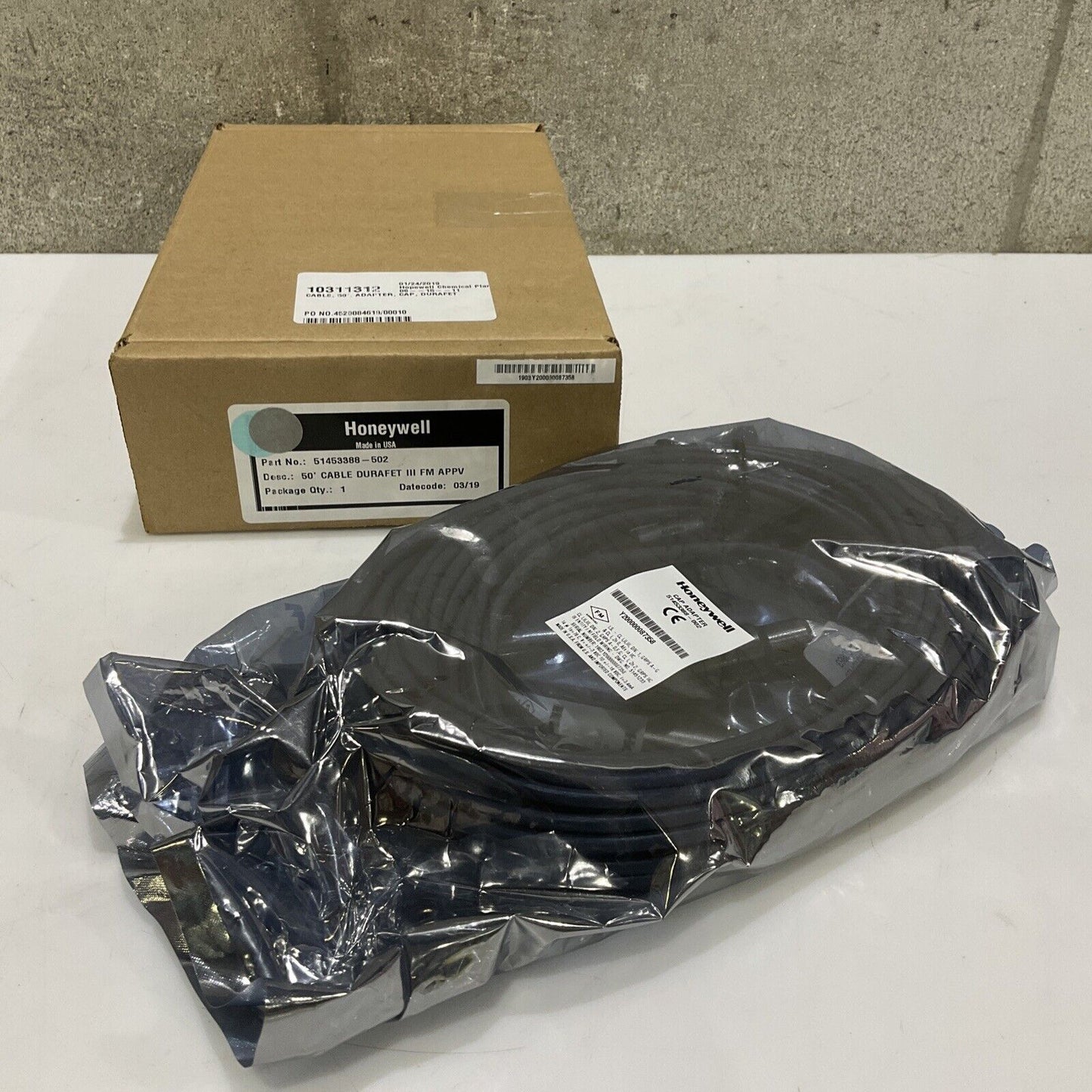HONEYWELL 51453388-502 CABLE DURAFET III FM APPV 50 FT 555