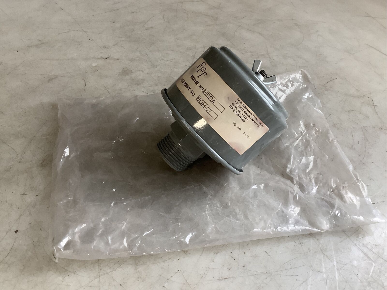 FALLS FILTRATION TECHNOLOGIES FFT HSGA BOH-07 FILTER BREATHER ELEMENT ...