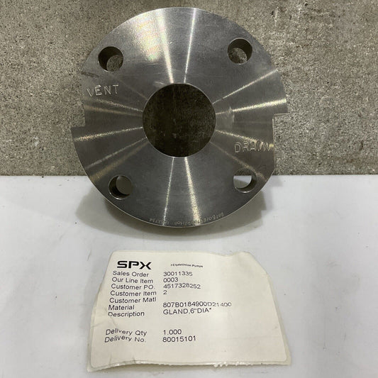 CLYDE UNION PUMP 007B0184900D21400 GLAND SEAL 6 IN OD 678