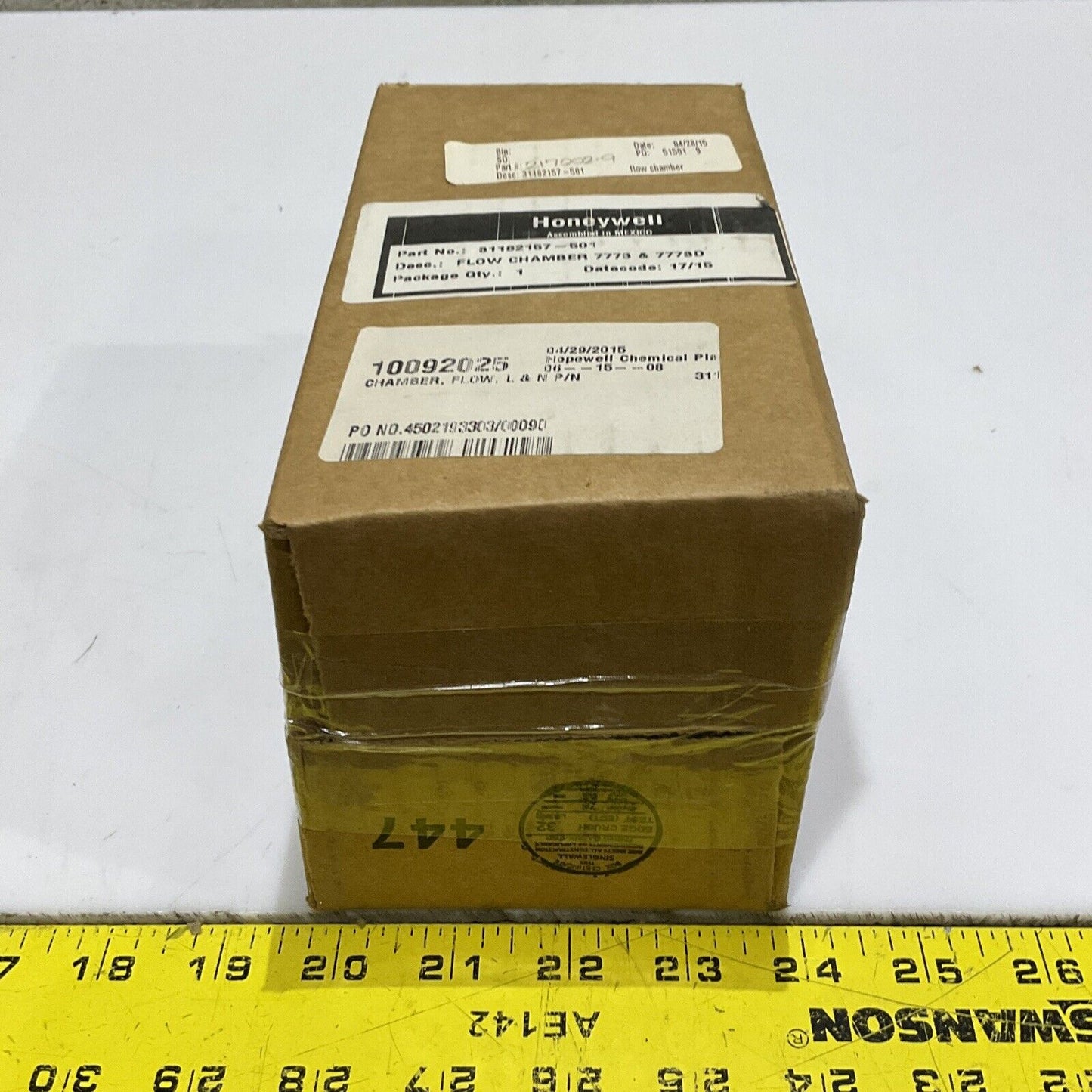 HONEYWELL 31182157-501 FLOW CHAMBER 7773 & 7773D 555