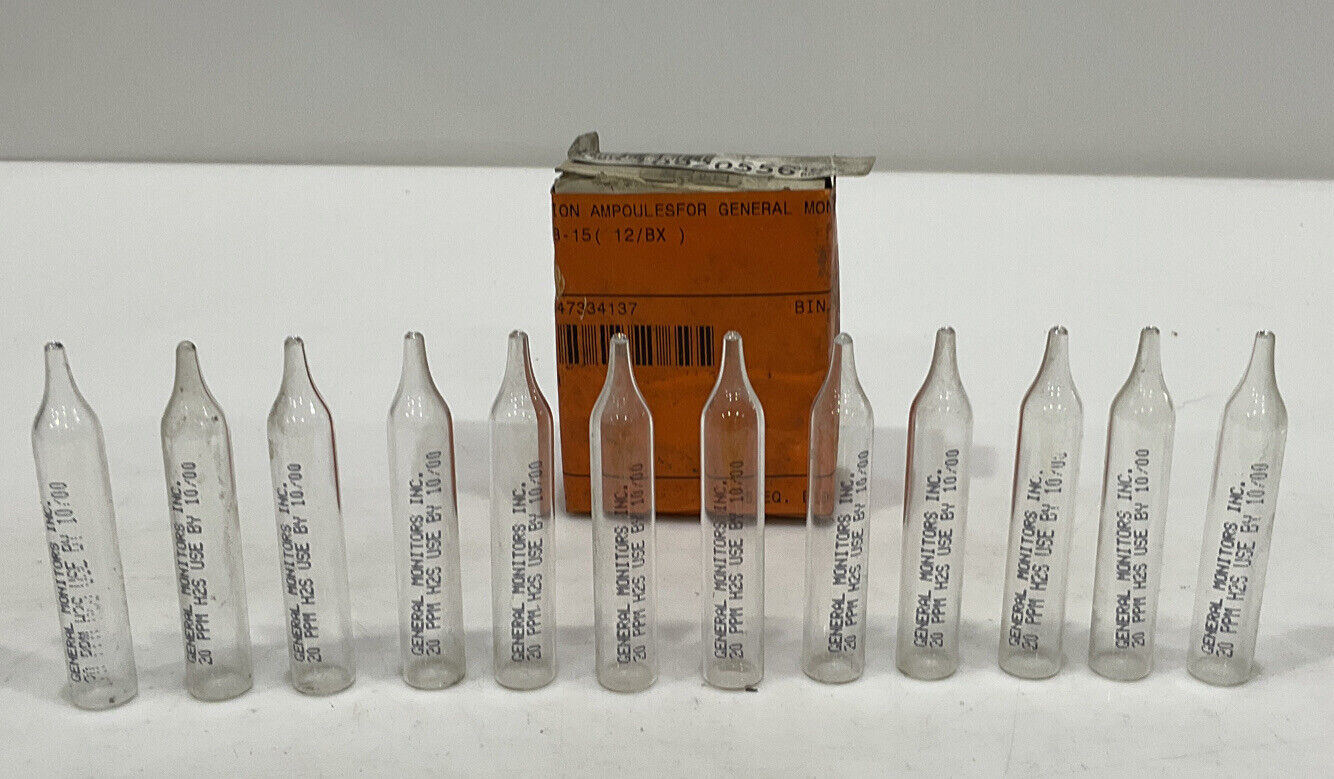 GENERAL MONITORS INC 50008-15 CALIBRATION AMPOULES – Industrial Garage ...