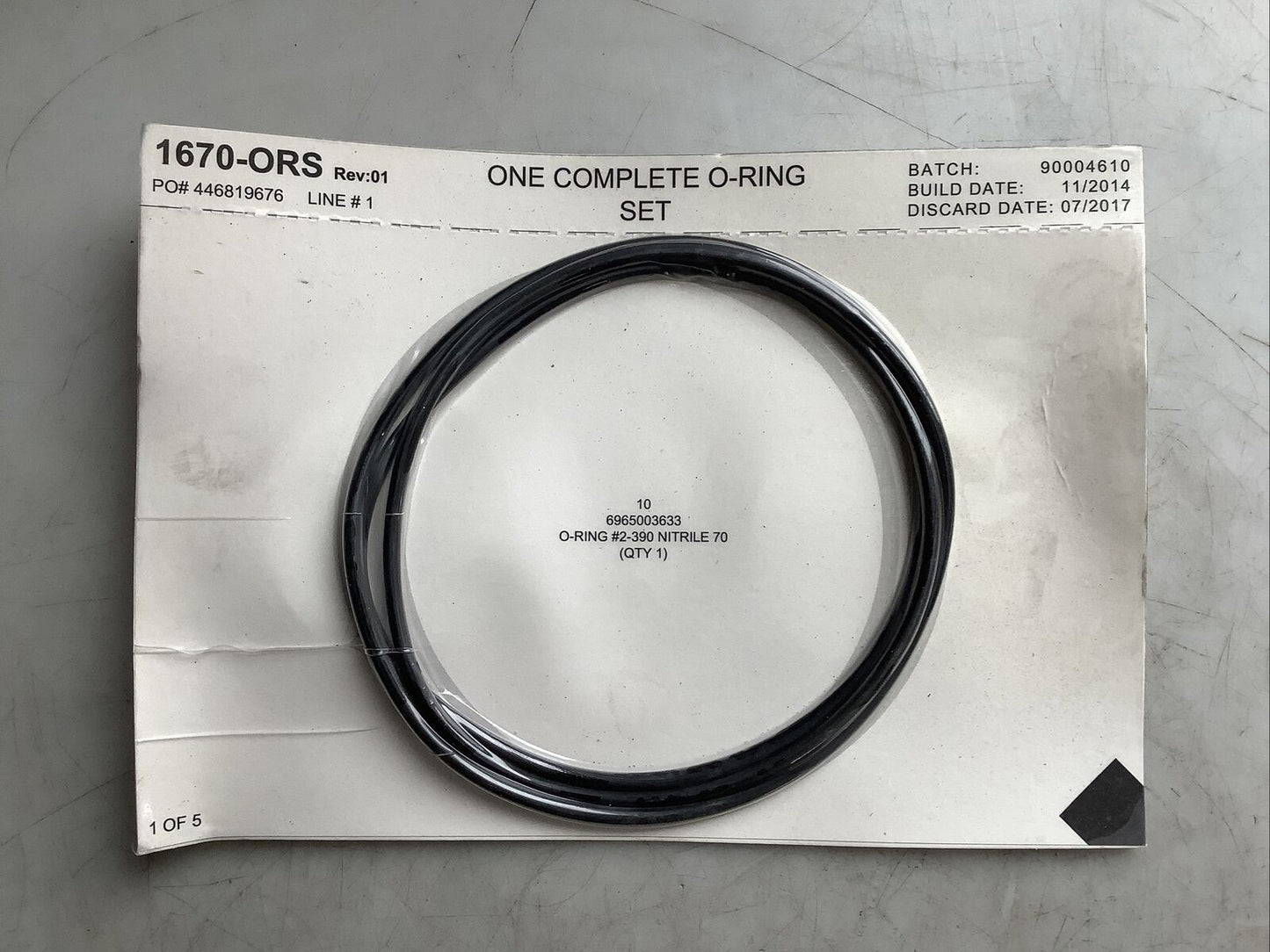 ROTOFLOW 1670-ORS O-RING SET 678