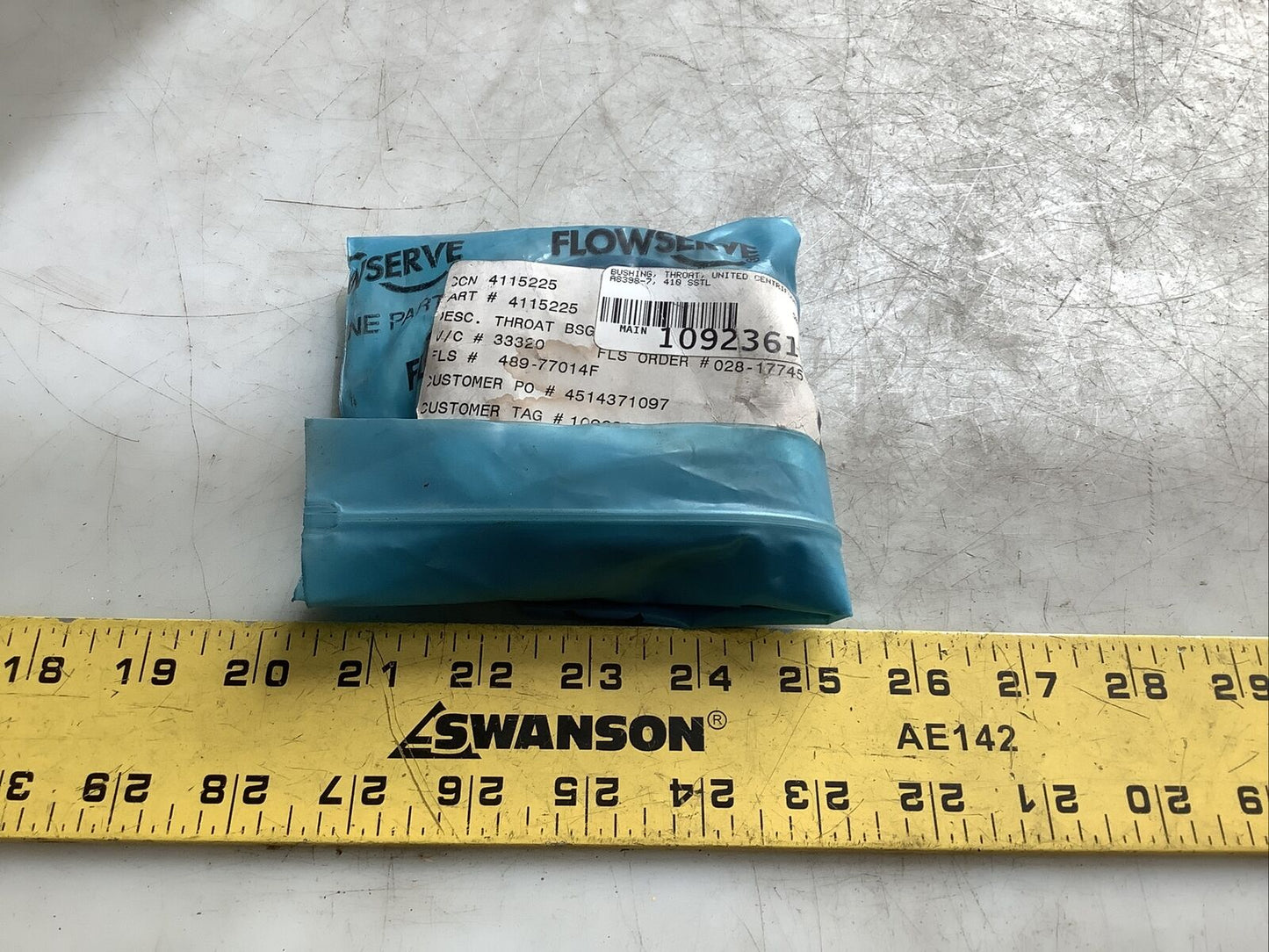 FLOWSERVE 4115225 THROAT BUSHING 410SSTL 678