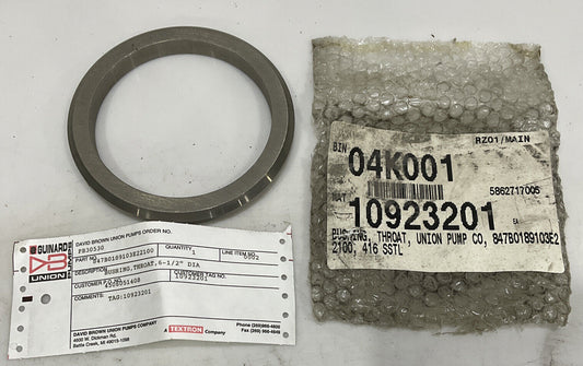 UNION PUMPS CO 847B0189103E22100 BUSHING THROAT 6 1/2”